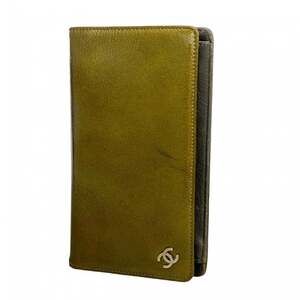 Chanel Patent Leather Moss Green Long Wallet for Women P2191134